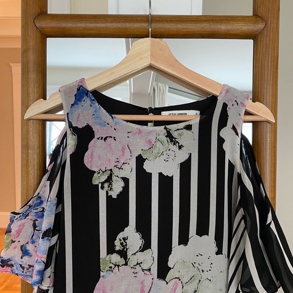 COPY - Floral Cold Shoulder Dress - Picture 5 of 8